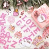 image:imageGeosar 54 Pieces Easter Iron on Patches Self Adhesive Winter Chenille Letter Patches Xmas Iron on Transfers Sew Applique for DIY Backpack Clothes AccessoryRed and GreenClassic StylePink
