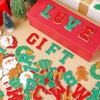 image:imageGeosar 54 Pieces Easter Iron on Patches Self Adhesive Winter Chenille Letter Patches Xmas Iron on Transfers Sew Applique for DIY Backpack Clothes AccessoryRed and GreenClassic StyleRed and Green