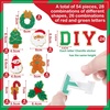 image:imageGeosar 54 Pieces Easter Iron on Patches Self Adhesive Winter Chenille Letter Patches Xmas Iron on Transfers Sew Applique for DIY Backpack Clothes AccessoryRed and GreenClassic StyleRed and Green