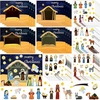 image:image36 Sheets Christmas Nativity Stickers Make a Nativity Scene Sticker Funny Jesus Stickers Build Your Own Christmas Crafts for Religious Bible Scene Party Favor Supplies Gifts