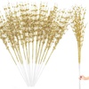 image:imageGeosar 14 Pcs Long Artificial Glitter Berry Stem Ornaments 28 Inch Fake Christmas Picks Christmas Tree Decoration Stems Xmas Decorative Bead Sticks Glittery Twig Branches for DIY Wreath Decor GoldGold