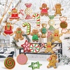 image:imageGeosar 20 Pcs Large Christmas Peppermint Gingerbread Decorations DoubleSided Outdoor Yard Signs Hanging Candy Ornaments for Decorations Christmas Tree Party DecorGingerbreadGingerbread