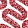 image:imageGeosar 262 Feet Christmas Tinsel Garland Decoration Red and White Metallic Tinsel Twist Garland Artificial Hanging Ornament for Christmas Tree Party Indoor Outdoor Decor