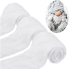 image:imageGeosar 3 Pcs Christmas White Faux Fur Trim 4 x 178 Inches Winter Fur Trim Fabric Ribbon Soft Fluffy Furs Ribbon Plush for Xmas Winter Christmas DIY Craft Costume Sewing Tree Garlands DecorWhiteWhite