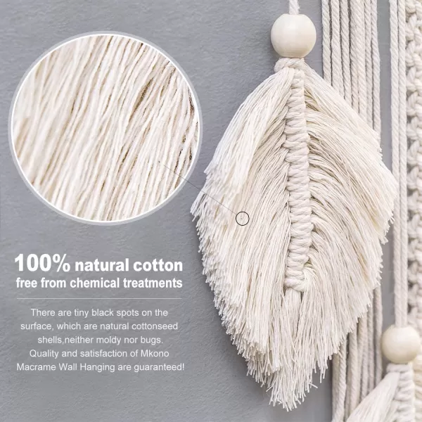Mkono Large Dream Catcher Macrame Boho Wall Hanging Decor Woven Feather Tassels Dreamcatcher Decoration for Teen Girl Room Nursery Bedroom Dorm Chic Gift 36quot L x 13quot W