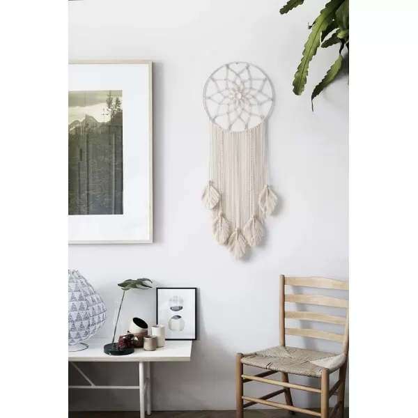Mkono Large Dream Catcher Macrame Boho Wall Hanging Decor Woven Feather Tassels Dreamcatcher Decoration for Teen Girl Room Nursery Bedroom Dorm Chic Gift 36quot L x 13quot W