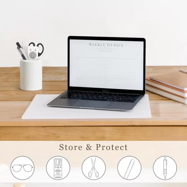 Mkono Plush Lined Eyeglasses Holder Metal Protective Glasses Holder Stand Antiscratch Glasses Storage Organizer Case for Table Desk Nightstand Car Office