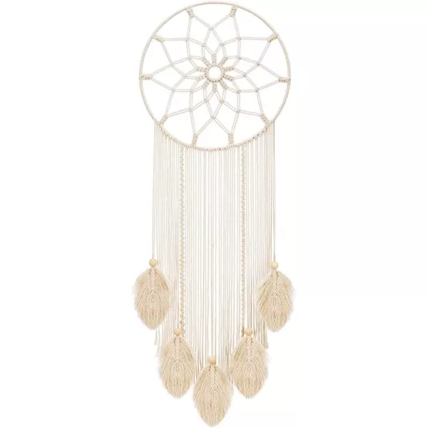 Mkono Large Dream Catcher Macrame Boho Wall Hanging Decor Woven Feather Tassels Dreamcatcher Decoration for Teen Girl Room Nursery Bedroom Dorm Chic Gift 36quot L x 13quot W