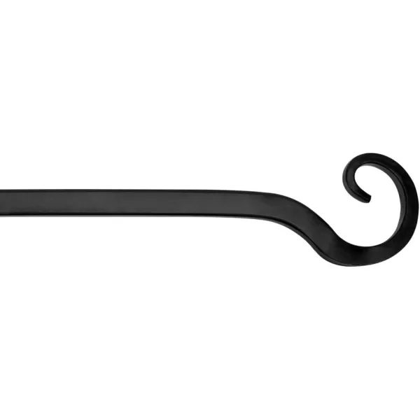 Mkono Hanging Plant Bracket 10 inch Metal Wall Plant Hook Decorative Plant Hanger for Bird Feeders Planters Lanterns Wind Chimes Home Decor Indoor Outdoor 2 Pack BlackBlack