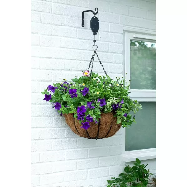 Mkono Hanging Plant Bracket 6 inch Metal Wall Plant Hook Decorative Plant Hanger for Bird Feeders Planters Lanterns Wind Chimes Home Decor Indoor Outdoor 4 Pack BlackBlack