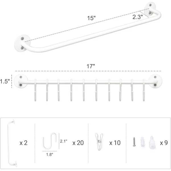 Mkono Hat Rack for Wall Baseball Cap Organizer Hanger with 20 Hooks Modern Metal Hat Holder WallMounted Caps Display for Closet Door Bedroom Entryroom Laundry Set of 2 BlackWhite