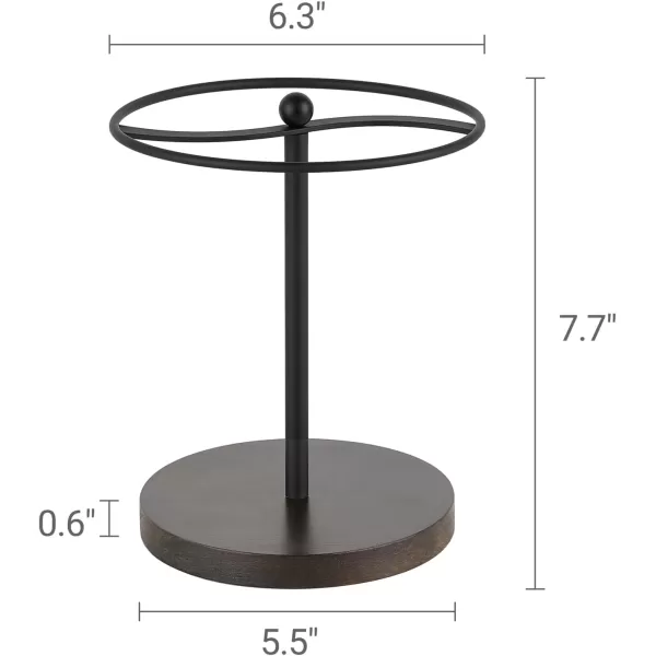 Mkono Sunglasses Organizer Glasses Holder Stand Metal Frame with Wood Base Sunglass Storage Display Eyeglasses Rack for up to 12 Pairs of Eyewear Glasses for Table Dresser Desk Bedroom BlackBlack