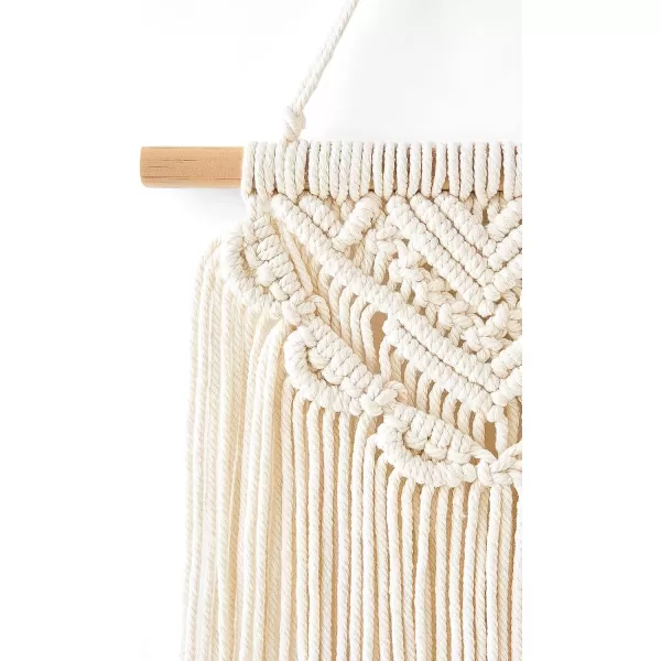 Mkono 2 Pcs Macrame Wall Hanging Boho Wall Art Decor Woven Chic Bohemian Room Decor for Bedroom Nursery Living Room Dorm Apartment Small Size 13quot L x 10quot W and 16quot L x 10quot WSmall