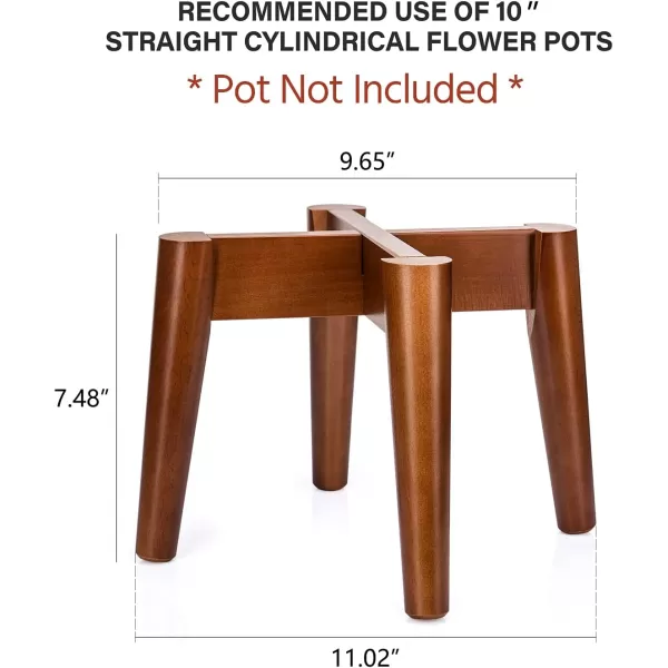 Mkono Plant Stand MidCentury Modern Indoor Plant and Pot NOT Included Flower Holder Home Decor BrownBrown