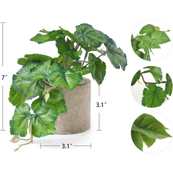 Mkono 3 Pack Mini Fake Potted Artificial Plants Faux Plants Indoor Farmhouse Greenery Decor for Shelf Bathroom Table Centerpiece Home Office Decoration