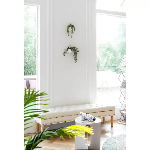 Mkono Ceramic Hanging Planter Set of 2 Gold Modern Wall Decor Suitable for Indoor and Outdoor UseGold