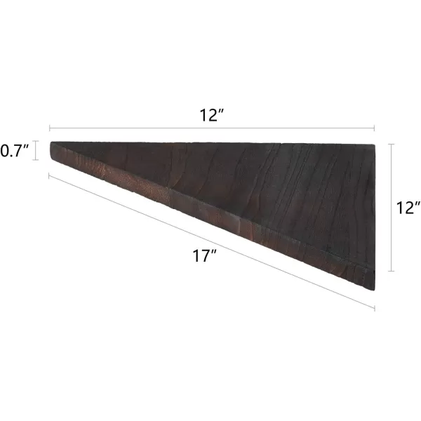 Mkono Corner Shelves Wall Mounted Set of 3 Floating Corner Shelf for Wall Home Decor Rustic Wood Wall Storage Display Shelves for Living Room Bedroom Bathroom Kitchen Office