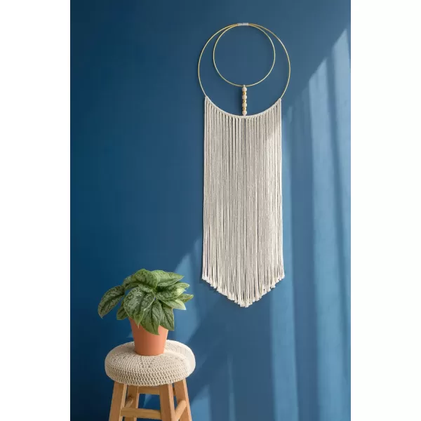 Mkono 2 Pcs Macrame Wall Hanging Woven Boho Wall Decor Art Chic Bohemian Home Decorations for Apartment Bedroom Living Room Dorm Nursery Room 12quot W x 36quot L MediumMedium