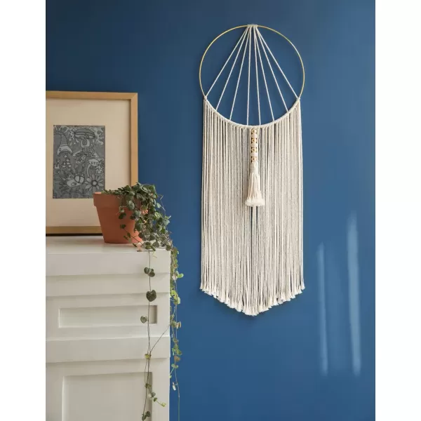 Mkono 2 Pcs Macrame Wall Hanging Woven Boho Wall Decor Art Chic Bohemian Home Decorations for Apartment Bedroom Living Room Dorm Nursery Room 12quot W x 36quot L MediumMedium