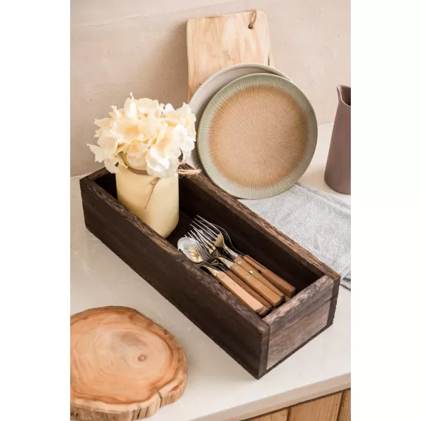 Mkono Bathroom Decor Box Toilet Paper Basket Wood Tank Topper Basket Holder with Mason Jar and Flower Bathroom Behind Toilet Top Storage Organizer Box Farmhouse Rustic Home Decor WhiteYellow