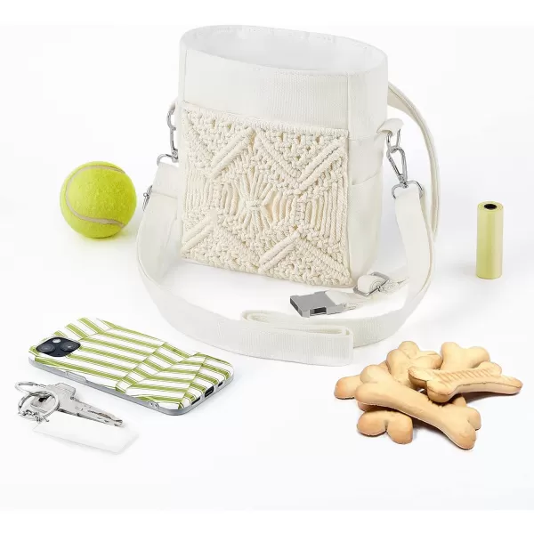Mkono Dog Treat Pouch Treat Pouches for Pet Training 3 Ways to Wear Dog Treat Bag HandFree Dog Walking Fanny Pack with Adjustable Waist Belt Shoulder Strap Poop Bag Dispenser