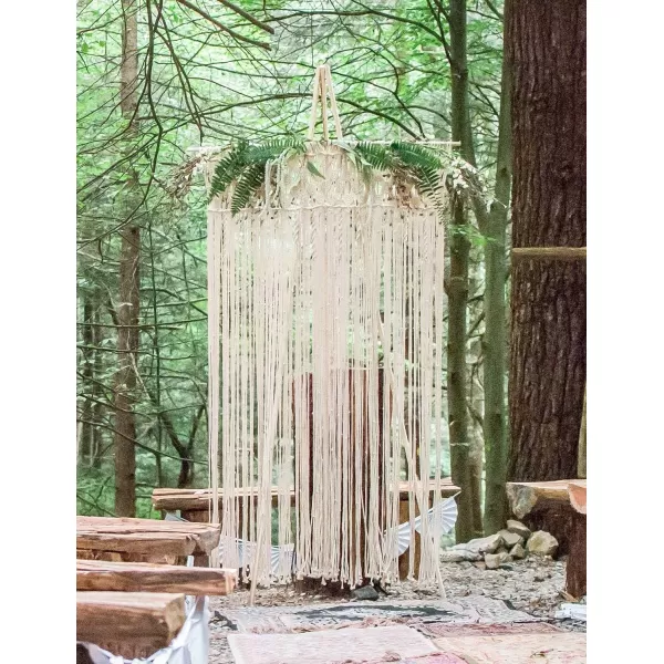 Mkono Macrame Curtain Boho Doorway Window Decoration Light Through Curtains Decor Handwoven Wall Hanging Art for Home Door Bedroom Wedding Backdrop Arch Closet Room Divider 29quot W x 80quot L