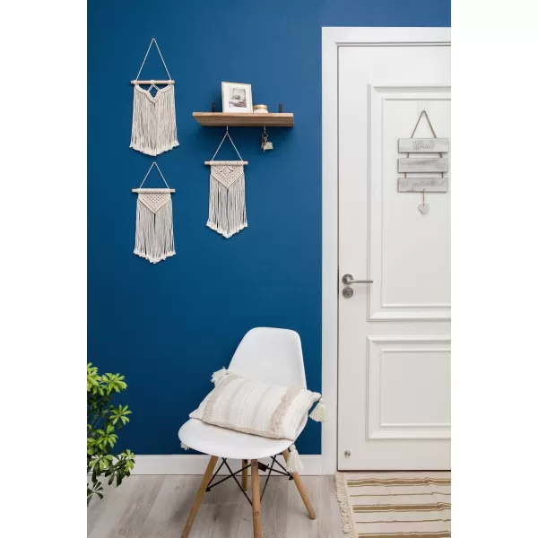 Mkono Small Macrame Wall Hanging 3 Pack Boho Art Woven Wall Decor Home Chic Decoration for Bedroom Living Room Apartment Gallery Christmas Gift 8quot W x 14quot L