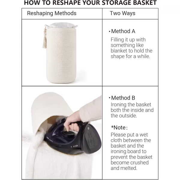 Mkono Woven Toilet Paper Holder Boho Basket for Toilet Paper Storage Bathroom Decor Toilet Roll Holder Stand with Wooden Beads for 3 Spare Rolls Cotton Rope Toilet Paper Organizer Basket with Handle