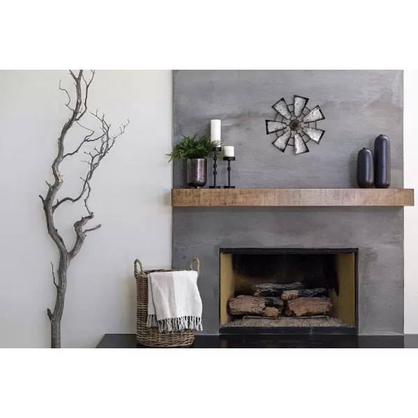Mkono 115quot Small Farmhouse Windmill Wall Decor Rustic Iron Wall Hanging Decoration Metal Wall Art Ornament for Bedroom Nursery Living Room Dorm Home