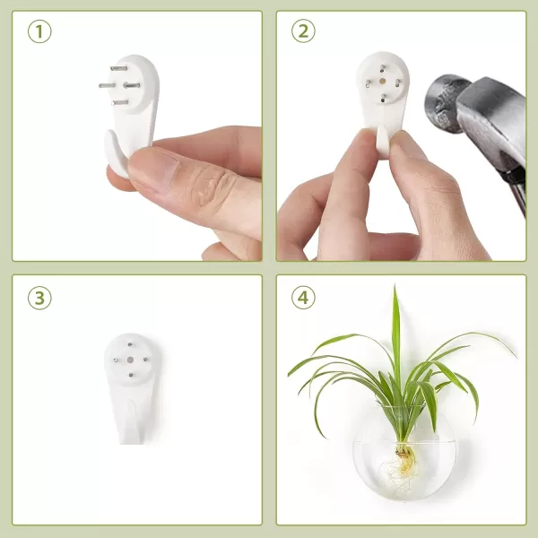 Mkono Wall Planter Propagation Stations Hanging Glass Terrariums Vase Container for Propagating Hydroponic Plants Flowers Home Office Living Room Bathroom Garden Decor 3 Pack