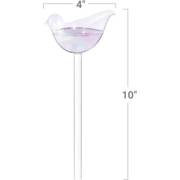 Mkono Plant Self Watering Globes Glass Water Bulbs for Planter Insert Bird Shape Self Watering Devices Automatic Plant Waterer Spikes for Indoor Outdoor Plants Gifts for Plant Lovers 1 PackMulti