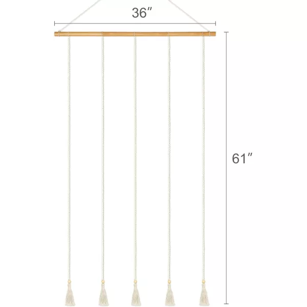 Mkono Hat Rack Hat Hangers for Wall Boho Caps Storage Display Organizer with Decorative Tassels Modern Cowboy Womens Hat Display Holder for Wide Brim Fedora Bowler Baseball Caps MediumLarge