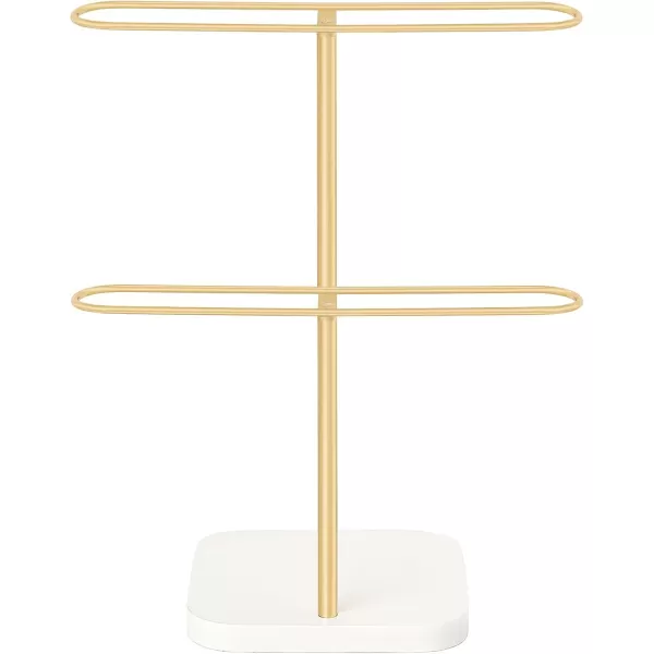Mkono Sunglasses Organizer Glasses Holder Stand for 24 Pairs of Eyewear 2 Tier Sunglass Storage Eyeglasses Display Rack Metal Frame with Wood Base for Table Desk Countertop Dresser Bedroom BlackGold