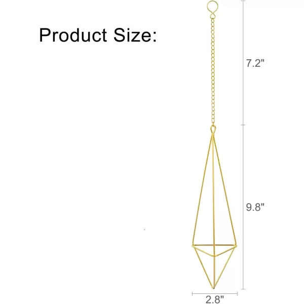 imageMkono 4 Pack Air Plant Holder Metal Himmeli Decor Modern Geometric PlanterHanging Airplants Rack for Home for Plant LoversGold