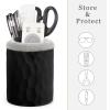 imageMkono Plush Lined Eyeglasses Holder Protective Glasses Holder Stand Case Antiscratch Glasses Storage Organizer 1 Black One SizeBlack