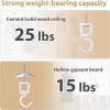 imageMkono Ceiling Hooks for Hanging Plants Heavy Duty Metal Plant Hanger for Drop Ceiling Swag Hook for Hanging Planters Lights Birdfeeders Indoor Outdoor Decorative Screwin Hooks White 2 PackWhite