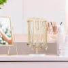 imageMkono Necklace Holder Metal Jewelry Display Stand Necklace Organizer with 22 Hooks for Storage and Hanging Bracelet Keychain Home Room Deocr for WomenGold