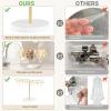 imageMkono Metal Claw Clip Organizer Hair Claw Holder for Women and Girls Accessory Storage Display Stand for Dressing Table Bedroom Bathroom Decor Gold