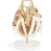 imageMkono Metal Claw Clip Organizer Hair Claw Holder for Women and Girls Accessory Storage Display Stand for Dressing Table Bedroom Bathroom Decor Gold