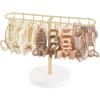 imageMkono Metal Claw Clip Organizer Hair Claw Holder for Women and Girls Accessory Storage Display Stand for Dressing Table Bedroom Bathroom Decor Gold
