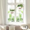 imageMkono 10 Inch Hanging Planters for Indoor Plants 2 Pack Macrame Plant Hangers with Self Watering Plant Pots 2 Kinds of Hanging Basket for Outdoor Garden Home Decor