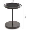 imageMkono 360 Rotating Sunglasses Organizer Glasses Holder Stand Metal Frame with Wood Base and Tray Eyeglasses Storage Display Rack for up to 12 Pairs of Eyewear for Table Dresser Desk Bedroom BlackBlack