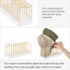 imageMkono Hat Organizer for Baseball Caps Hat Holder for 10 Baseball Caps Tabletop Hat Rack Stand Storage Display Cap Organizer for Desk Closet Shelf Dresser WhiteWhite