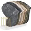 imageMkono Hat Organizer for Baseball Caps Hat Holder for 10 Baseball Caps Tabletop Hat Rack Stand Storage Display Cap Organizer for Desk Closet Shelf Dresser WhiteWhite