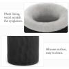 imageMkono Plush Lined Eyeglasses Holder Protective Glasses Holder Stand Case Antiscratch Glasses Storage Organizer PinkBlack