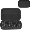 imageMkono Travel Sunglasses Organizer Glasses Case Multiple Pairs with Adjustable Slots Eyeglasses Case Storage Box for Men 8 Slots GrayBlack