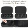 imageMkono Travel Sunglasses Organizer Glasses Case Multiple Pairs with Adjustable Slots Eyeglasses Case Storage Box for Men 8 Slots GrayBlack