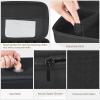 imageMkono Travel Sunglasses Organizer Glasses Case Multiple Pairs with Adjustable Slots Eyeglasses Case Storage Box for Men 8 Slots GrayBlack