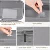 imageMkono Travel Sunglasses Organizer Glasses Case Multiple Pairs with Adjustable Slots Eyeglasses Case Storage Box for Men 8 Slots GrayGray