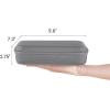 imageMkono Travel Sunglasses Organizer Glasses Case Multiple Pairs with Adjustable Slots Eyeglasses Case Storage Box for Men 8 Slots GrayGray